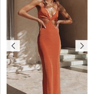 Petal and Pup Raquel Dress- Orange